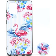 Nettech Samsung Galaxy A71 Uyumlu Desenli Popsocket Seri Arka Koruma Kılıf