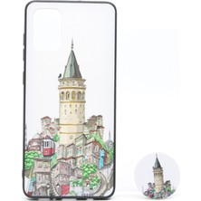 Nettech Samsung Galaxy A71 Uyumlu Desenli Popsocket Seri Arka Koruma Kılıf