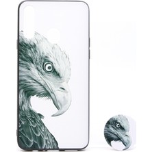 Nettech Samsung Galaxy A20S Uyumlu Desenli Popsocket Seri Arka Koruma Kılıf