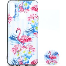 Nettech Samsung Galaxy A20S Uyumlu Desenli Popsocket Seri Arka Koruma Kılıf