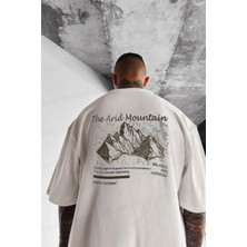 Teenage Millionaire Erkek Arid Mountain Oversize Ekru Beyaz Salas T-Shirt