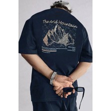 Teenage Millionaire Erkek Arid Mountain Oversize Lacivert Salas T-Shirt