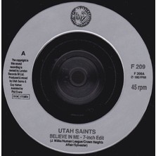 Saints Utah Saints – Believe In Me Euro House Tarz Plak Alithestereo