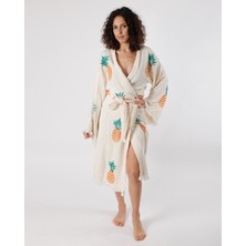 Lux Viridi Antik Kimono Kaftan Ananas Motif