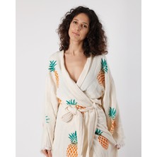 Lux Viridi Antik Kimono Kaftan Ananas Motif