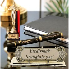 Hediye Vakti Kişiye Özel Ofis Hediye Seti-Oskar-Atatürk Imzalı Kalem- Isimlik