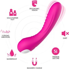 Erotica Prıme Toys Brutal manyetik Şarjlı G Nokta Uyarıcı Su Geçirmez Vibratör - Pembe