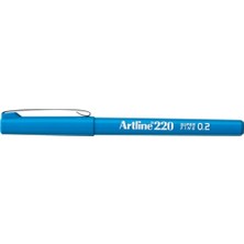 Artline 220N Süper Fine Ince Keçe Uçlu Yazı Kalemi Uç:0,2mm Turkuaz ( 4 Adet )