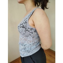 Butik Swordlion Dantelli Transparan Bayan Bluz