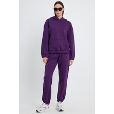 Kef Clothing Mor  Kadın Eşofman Takımı, 3 Iplik Oversize