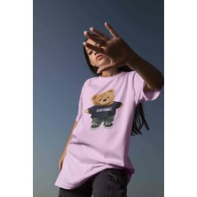 Dogfish Baskılı Turuncu Oversize Unisex Tshirt