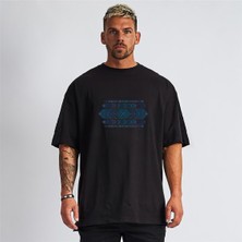 Swozz Unisex Oversize Desenli Tshirt