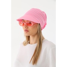 Elif İç Giyim Safari Bağlamalı Pembe Siperli Bandana Vizör