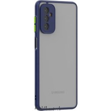 MTK Moveteck Samsung Galaxy A55 Kılıf Kamera Lens Korumalı Arkası Mat Buzlu Sert Silikon Tuşları Renkli Military Ince Kapak Parmaz Izi Yapmaz