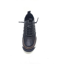 Guja Siyah Erkek Deri Sneaker Spor Ayakkabı