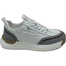 Guja Beyaz Erkek Deri Sneaker Spor Ayakkabı