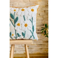 Swita Home 4'lü Kombin Punch Işlemeli Kırlent Kılıfı (Panç)