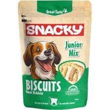 Snacky Junior Mix Diş Temizliği Destekleyici Yavru Köpek Ödül Bisküvisi 200 gr