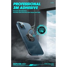 Xiaobang Cep Telefonu Zil Tutucu, 360° Döndürme ve 180° Çevirme Manyetik Araç Montajına Uyumlu Metal Telefon Tutma Yerine Sahip Evrensel Telefon Zil Sehpası (Siyah) (Yurt Dışından)
