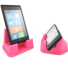 Xiaobang Universal Fit Yumuşak Esnek Akıllı Telefon Standı - Fda Sınıfı Silikon - Renkli Pembe (Yurt Dışından)