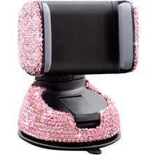 Xiaobang Bling Araç Telefonu Tutucu, 360° Ayarlanabilir Kristal Otomatik Telefon Montajı Evrensel Yapay Elmas Araç Standı Telefon Tutucu Ön Cam Kontrol Paneli ve Hava Çıkışı Için Araba Akse (Yurt Dışından)