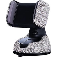 Xiaobang Araç Telefonu Tutucu, 360° Ayarlanabilir Bling Crystal Otomatik Telefon Montajı Evrensel Yapay Elmas Araç Standı Telefon Tutucu Ön Cam Kontrol Paneli ve Hava Çıkışı Için Araç Akses (Yurt Dışından)
