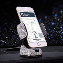 Xiaobang Araç Telefonu Tutucu, 360° Ayarlanabilir Bling Crystal Otomatik Telefon Montajı Evrensel Yapay Elmas Araç Standı Telefon Tutucu Ön Cam Kontrol Paneli ve Hava Çıkışı Için Araç Akses (Yurt Dışından)