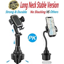 Xiaobang Yükseltilmiş Araç Bardak Tutucu Telefon Tutacağı, Evrensel 13" Uzun Boyunlu Bardak Telefon Bağlantısı iPhone 15 Pro Max /14/13/S23 Ultra /S22 /plus Vb. ile Uyumlu (Yurt Dışından)