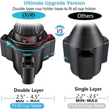 Xiaobang Yükseltilmiş Araç Bardak Tutucu Telefon Tutacağı, Evrensel 13" Uzun Boyunlu Bardak Telefon Bağlantısı iPhone 15 Pro Max /14/13/S23 Ultra /S22 /plus Vb. ile Uyumlu (Yurt Dışından)