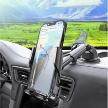 Xiaobang Araç Telefonu Tutacağı Montajı, Araç Kontrol Paneli Ön Camı Için Cep Telefonu Tutacağı, Kolay Kelepçeli Eller Serbest Cep Telefonu Tutacağı, iPhone Huawei Samsung Galaxy ile Uyumlu (Yurt Dışından)