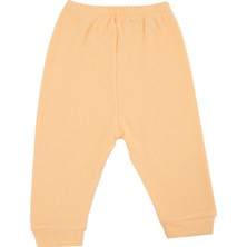 Bebelop  Bebek Düz Raporlu Ribana Paça Tek Alt Eşofman Altı Penye