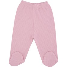 Bebelop  Bebek Düz Raporlu Ribana Paça Tek Alt Eşofman Altı Penye