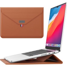 Forestl Digital 13 14 Inç Yastıklı Laptop Çantası Standı Pu Deri Zarf Laptop Çantası Taşıma Kol Çantası (Yurt Dışından)