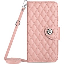 SUNShop Honor X6A Için Crossbody Eşkenar Dörtgen Doku Pu Kılıf (Yurt Dışından)