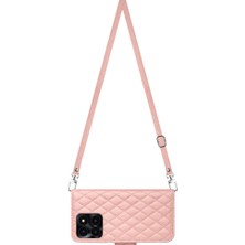 SUNShop Honor X6A Için Crossbody Eşkenar Dörtgen Doku Pu Kılıf (Yurt Dışından)