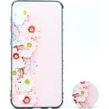 Nettech Samsung Galaxy A10 Uyumlu Desenli Popsocket Seri Arka Koruma Kılıf