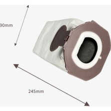 Zeeful 20 Adet Yedek Toz Torbası Vk7 Fp7 Elektrikli Süpürge Aksesuarları Aktif Karbon Çöp Torbası (Yurt Dışından)