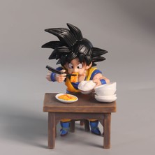 Haiwen Dragon Ball Bir Kase Iyi Pirinç Küçük Goku Figürü Pirinç Adam Yeme Sahnesi Süsleme Modeli (Yurt Dışından)