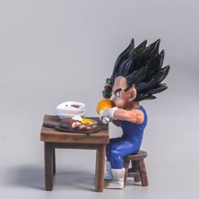 Haiwen Dragon Ball: Bir Kase Iyi Pirinç, El Yapımı Kuru Pirinç, Yemek Yiyen Bir Adam, Bir Vegeta Sahne Süsü Modeli (Yurt Dışından)