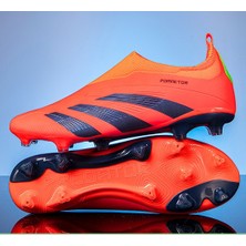 Lucky Star Bağcıksız Profesyonel Futbol Ayakkabısı - Turuncu (Yurt Dışından)