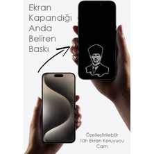 MoonStar Screen Protection Atatürk Baskılı Iphone 15 Plus Uyumlu Ekran Korucu Cam