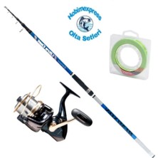 Remixon Ultra Cast 420 cm 200GR Surf Kamış - Venom 9000 5+1bb Surf Makina -Surf Olta Seti