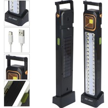 Polaxtor HEL-6866T-1 Solar Işıldak Şarjlı 64 Smd+Cob Led+Florasan