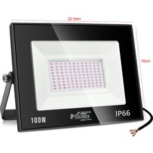 Hightek LED Projektör 100W 108 Smd Yeşil IP66 Hıghtek HT-0328