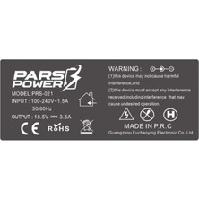 PARS POWER Hp Iğne Uç 7.4x5.0mm 65W 18.5V 3.5A Notebook Adaptör Şarj Aleti-Cihazı Pars Power