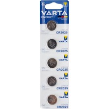Varta CR2025 3 Volt Lityum Pil 5li Paket  (2818)