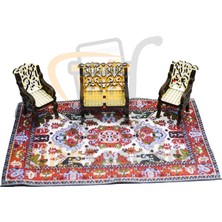 Kalite Sepetinde Minyatür Halı Dollhouse Dekorasyonu Mini Taban Halısı