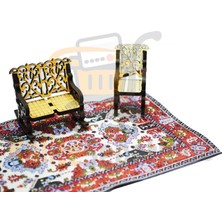 Kalite Sepetinde Minyatür Halı Dollhouse Dekorasyonu Mini Taban Halısı