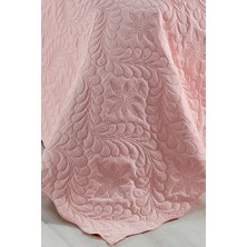 Örtüm Ivy Pudra Çift Kişilik Microfiber Kapitone Yatak Örtüsü
