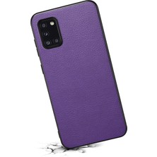 Cool-M Samsung Galaxy A31 Buzağı Dokulu Yumuşak Deri Arka Kapak (Yurt Dışından)